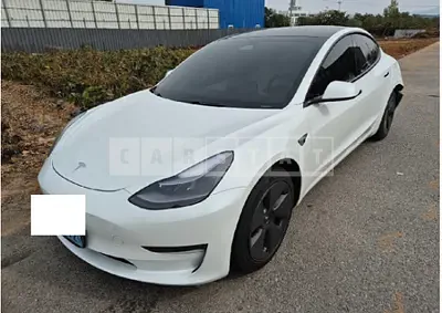 Photo 1 of 12: 2021 Tesla Model 3 LongRange, VIN 5YJ3E1EB2MF892595 — Korean insurance auction