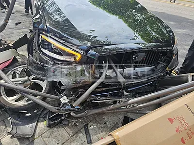 Photo 1 of 11: 2022 Mercedes-Benz S400 d 4Matic, VIN W1K6F3DBXNA109658 — Korean insurance auction