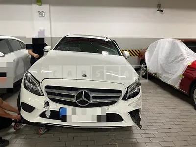 Photo 1 of 19: 2020 Mercedes-Benz C220 d 4Matic, VIN W1KWF1FB6LR571909 — Korean insurance auction