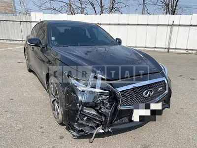 Photo 1 of 9: 2016 Infiniti Q50S Hybrid, VIN JNKAV71E5GM580582 — Korean insurance auction