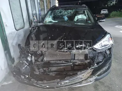 Photo 1 of 20: 2015 Hyundai Santa Fe, VIN KMHSW81UBFU461340 — Korean insurance auction