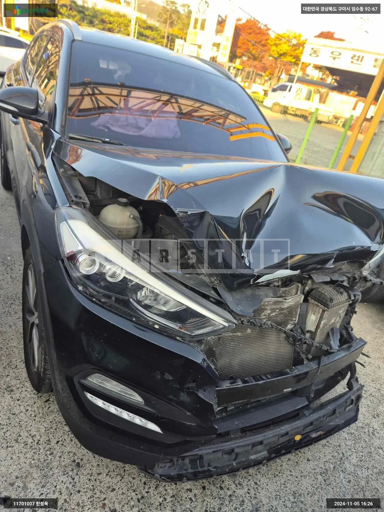 Photo 2 of 10: 2015 Hyundai Tucson, VIN KMHJ381ABGU074891 — Korean insurance auction
