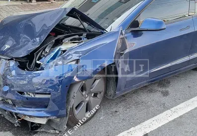 Photo 2 of 21: 2021 Tesla Model 3 Long Range, VIN 5YJ3E1EB8MF081304 — Korean insurance auction