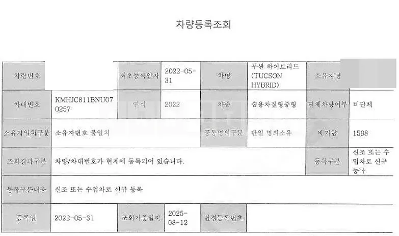 Photo 2 of 3: 2022 Hyundai Tucson NX4 Hybrid, VIN KMHJC811BNU070257 — Korean insurance auction