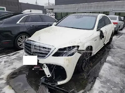Photo 1 of 50: 2018 Mercedes-Benz AMG S63 4Matic + L, VIN WDDUG8JB0JA392586 — Korean insurance auction