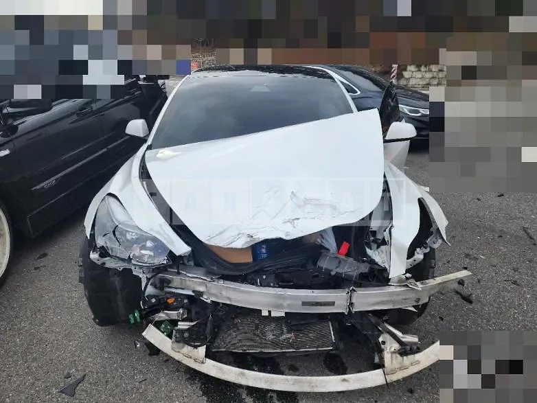 Photo 2 of 8: 2021 Tesla Model 3 Long Range, VIN 5YJ3E1EB3MF892220 — Korean insurance auction