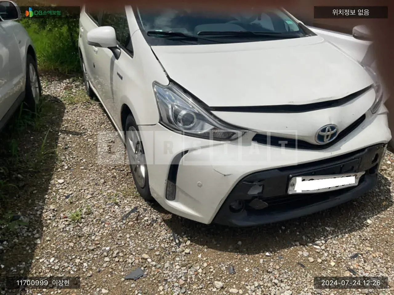 Photo 2 of 15: 2017 Toyota Prius V, VIN JTDZN3EU9HJ062542 — Korean insurance auction