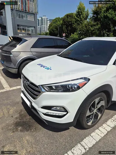 Photo 1 of 18: 2016 Hyundai Tucson, VIN KMHJ381ABHU281386 — Korean insurance auction