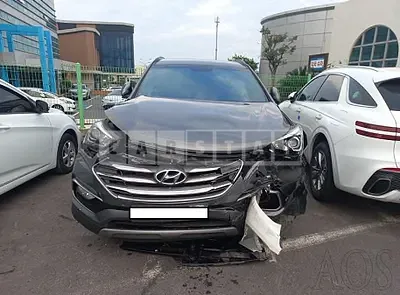 Photo 1 of 27: 2016 Hyundai Santa Fe, VIN KMHSW81UBGU584622 — Korean insurance auction