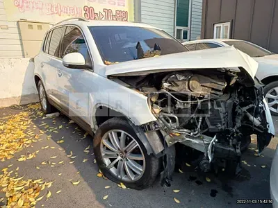 Photo 1 of 20: 2015 Volkswagen Tiguan 2.0 TDI Blue Motion, VIN WVGZZZ5NZFW562146 — Korean insurance auction