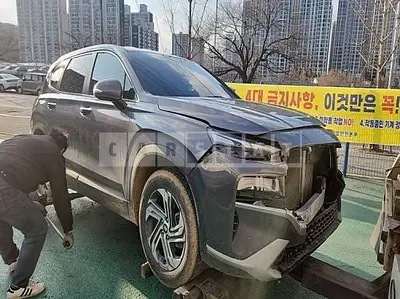 Photo 1 of 16: 2022 Hyundai Santa Fe, VIN KMHS281HHNU438465 — Korean insurance auction