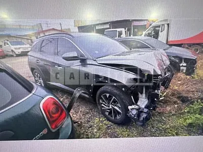 Photo 1 of 10: 2021 Hyundai Tucson, VIN KMHJC81BHMU048668 — Korean insurance auction