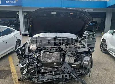 Photo 1 of 8: 2022 Hyundai Tucson, VIN KMHJE81BGNU133712 — Korean insurance auction