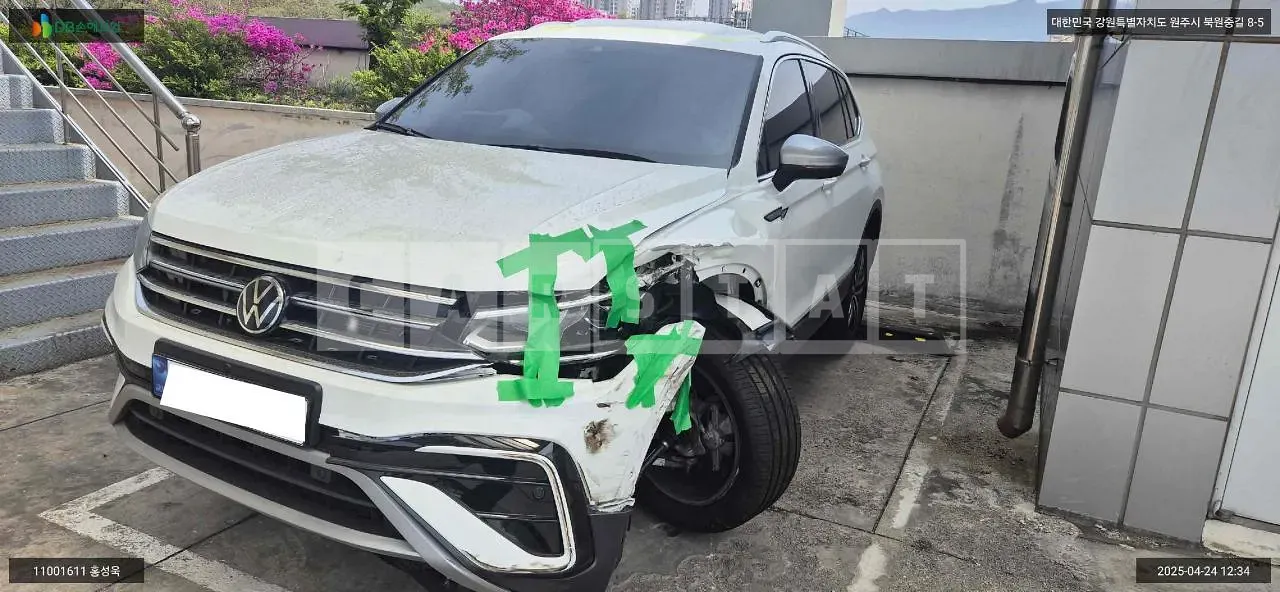 Photo 2 of 14: 2024 Volkswagen Tiguan All Space, VIN WVGZZZ5N8RM056582 — Korean insurance auction