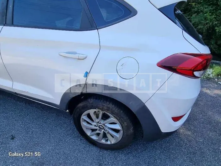 Photo 2 of 16: 2017 Hyundai Tucson, VIN KMHJ3815GHU321354 — Korean insurance auction