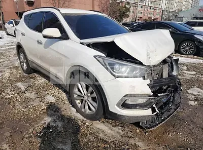 Photo 1 of 10: 2018 Hyundai Santa Fe, VIN KMHSW81UBJU833242 — Korean insurance auction