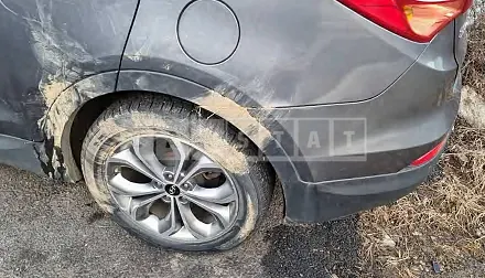 Photo 2 of 24: 2015 Hyundai Santa Fe, VIN KMHSW81UBFU446753 — Korean insurance auction