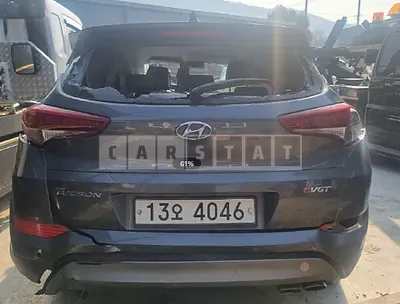 Photo 1 of 10: 2016 Hyundai Tucson, VIN KMHJ581ABGU009813 — Korean insurance auction