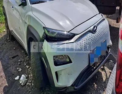 Photo 1 of 28: 2019 Hyundai Kona Electric Motor, VIN KMHK281GFKU057659 — Korean insurance auction