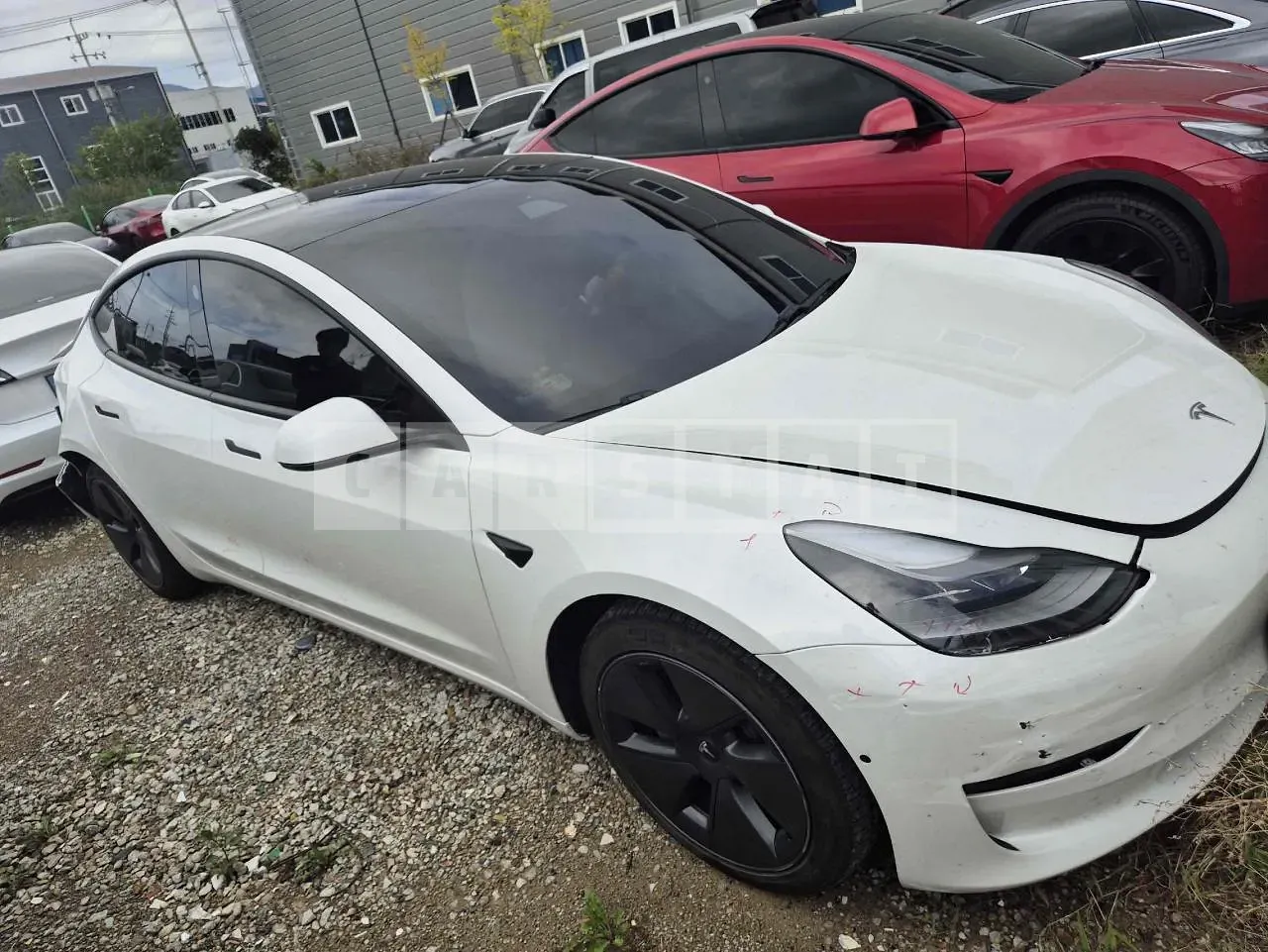 Photo 2 of 7: 2021 Tesla Model 3 Long Range, VIN 5YJ3E1EB6MF011316 — Korean insurance auction