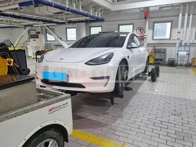 Photo 1 of 8: 2021 Tesla Model 3 Long Range, VIN 5YJ3E1EB0MF946122 — Korean insurance auction