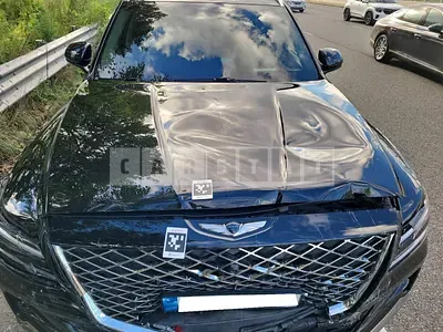 Photo 1 of 27: 2021 Genesis GV80, VIN KMTHB81DDNU088775 — Korean insurance auction