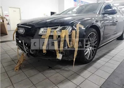 Photo 1 of 6: 2015 Audi A8L 50 TDI quattro, VIN WAUZZZ4HXFN009749 — Korean insurance auction