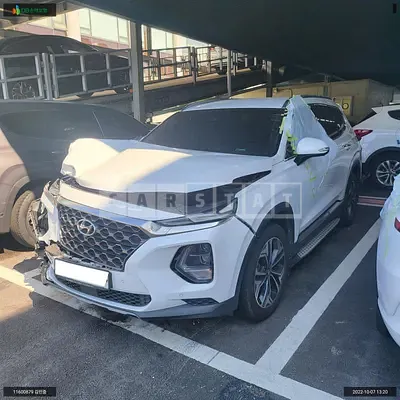 Photo 1 of 8: 2019 Hyundai Santa Fe, VIN KMHS381BBKU140358 — Korean insurance auction