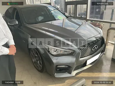 Photo 1 of 9: 2015 Infiniti Q50S Hybrid, VIN JNKAV71E5FM540016 — Korean insurance auction