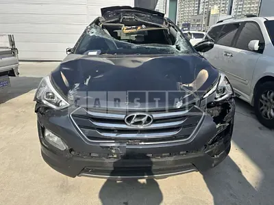 Photo 1 of 5: 2015 Hyundai Santa Fe, VIN KMHSW81UBFU444345 — Korean insurance auction