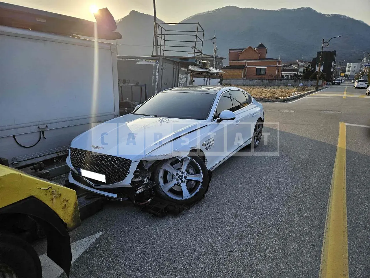 Photo 2 of 18: 2021 Genesis G80, VIN KMTGB41CDNU111123 — Korean insurance auction