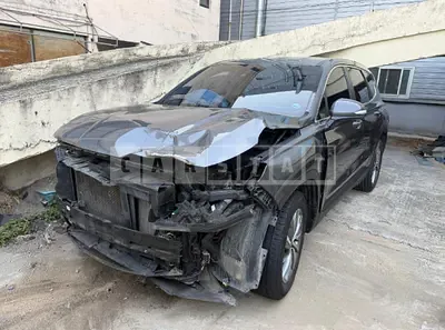 Photo 1 of 9: 2019 Hyundai Santa Fe, VIN KMHS281BBKU060819 — Korean insurance auction