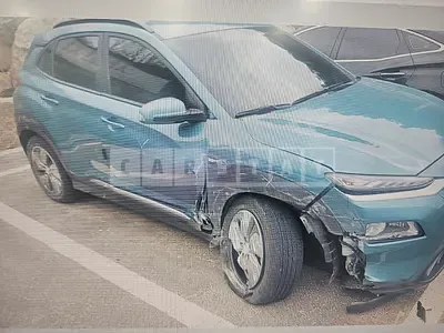 Photo 1 of 14: 2019 Hyundai Kona Electric, VIN KMHK381GFKU011591 — Korean insurance auction