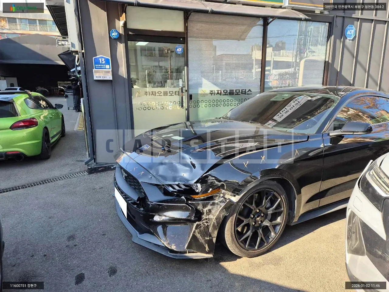 Photo 2 of 12: 2020 Ford Mustang 2.3 Coupe, VIN 1FA6P8TH3L5153233 — Korean insurance auction