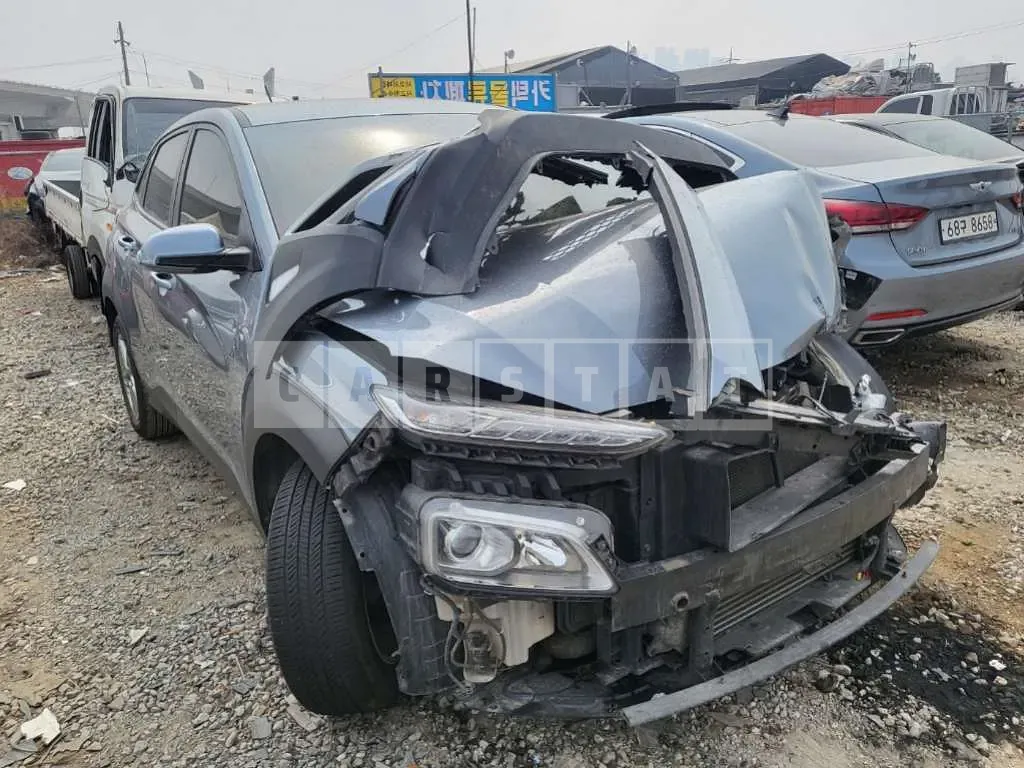 Photo 2 of 7: 2018 Hyundai Kona, VIN KMHK4815GJU119174 — Korean insurance auction