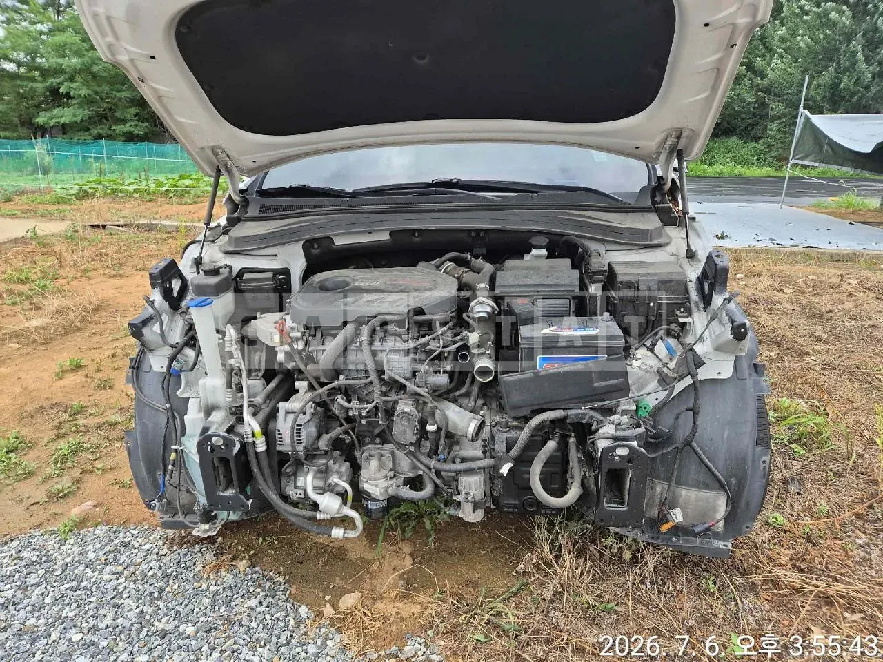 Photo 2 of 26: 2018 Hyundai Santa Fe, VIN KMHS381ABKU051312 — Korean insurance auction