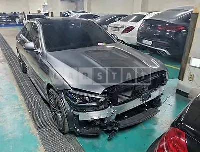 Photo 1 of 10: 2022 Mercedes-Benz C300, VIN W1KAF4GB7NF048414 — Korean insurance auction