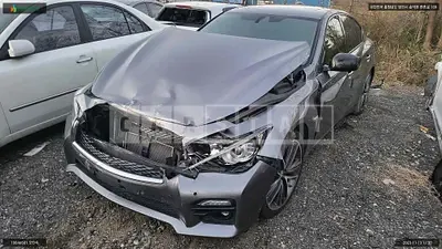 Photo 1 of 17: 2016 Infiniti Q50S Hybrid, VIN JNKAV71E6GM560051 — Korean insurance auction