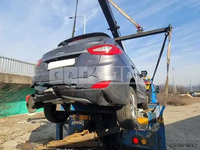 Photo 1 of 12: 2015 Hyundai Tucson, VIN KMHJT81VBFU961476 — Korean insurance auction