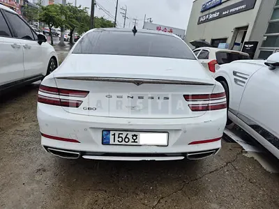 Photo 1 of 12: 2021 Genesis G80, VIN KMTGB41CBNU120356 — Korean insurance auction