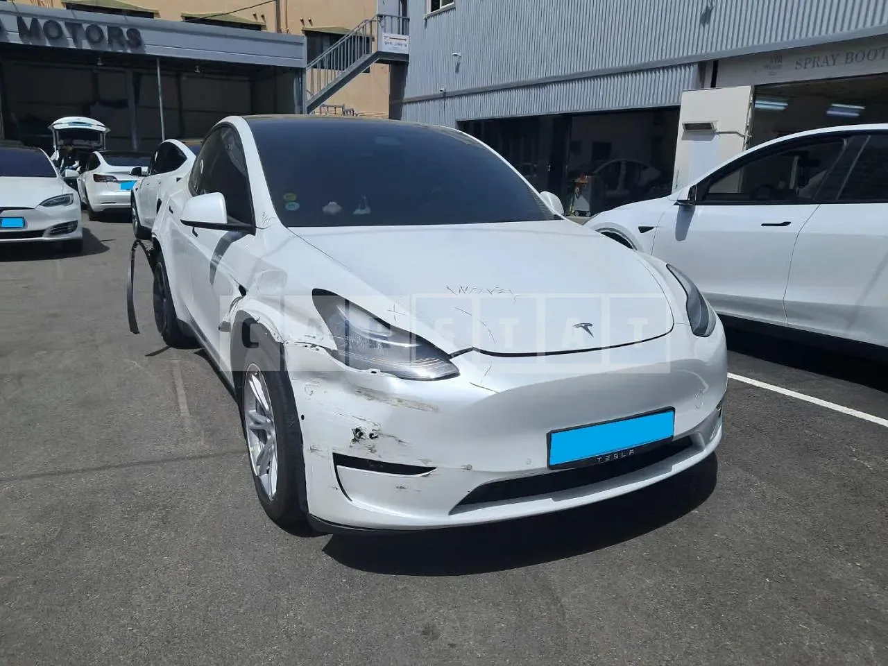 Photo 2 of 20: 2021 Tesla Model Y Long Range, VIN 5YJYGDEE6MF174558 — Korean insurance auction