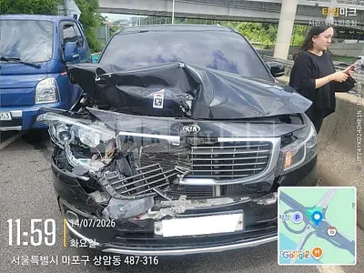 Photo 1 of 10: 2015 Kia Carnival, VIN KNAMB81ABGS167967 — Korean insurance auction