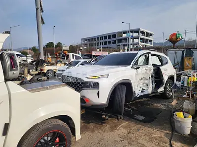 Photo 1 of 17: 2023 Hyundai Santa Fe Hybrid, VIN KMHS3811BPU084938 — Korean insurance auction