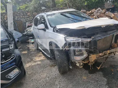 Photo 1 of 15: 2019 Hyundai Santa Fe, VIN KMHS381BBKU073792 — Korean insurance auction