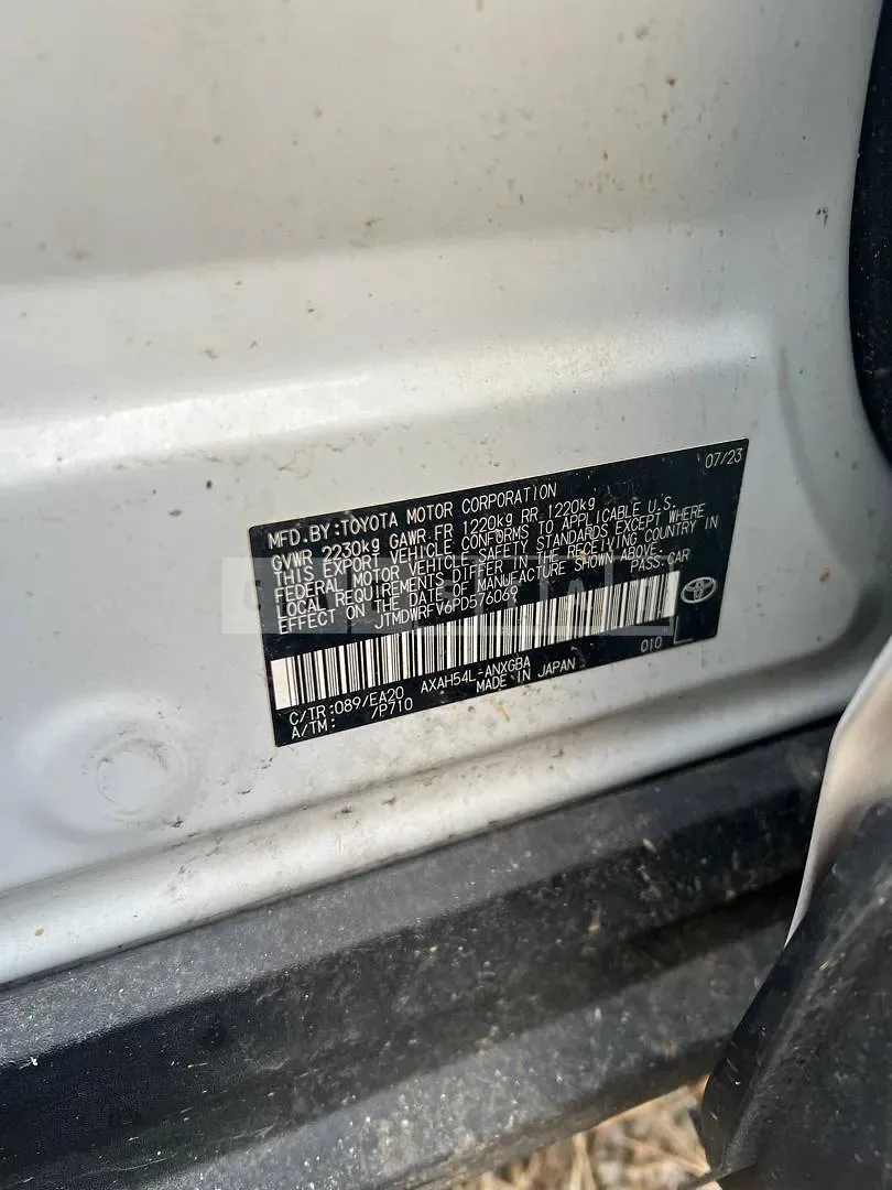 Photo 2 of 29: 2023 Toyota RAV4 Hybrid — Korean insurance auction