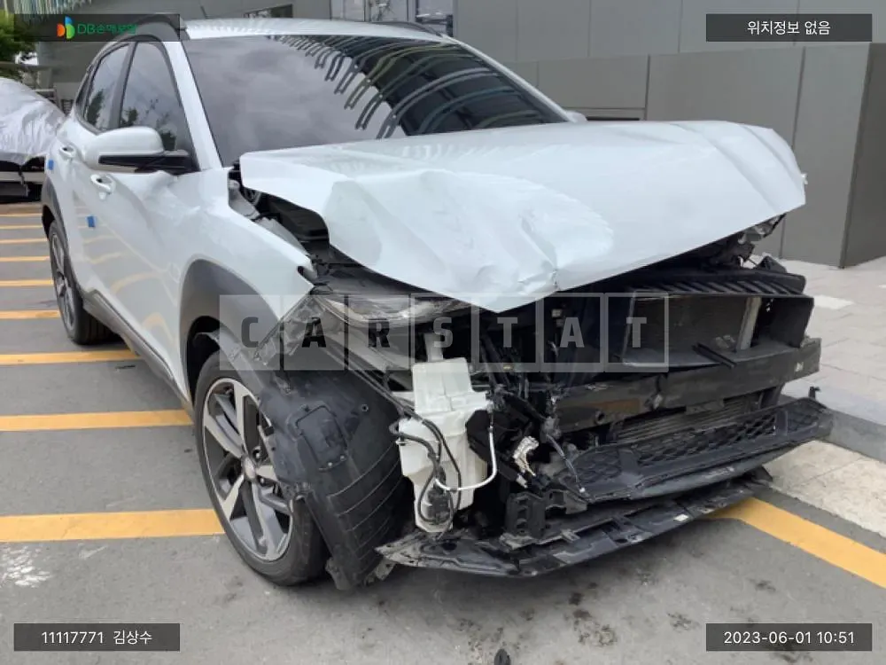 Photo 2 of 9: 2018 Hyundai Kona, VIN KMHK3816GJU203216 — Korean insurance auction