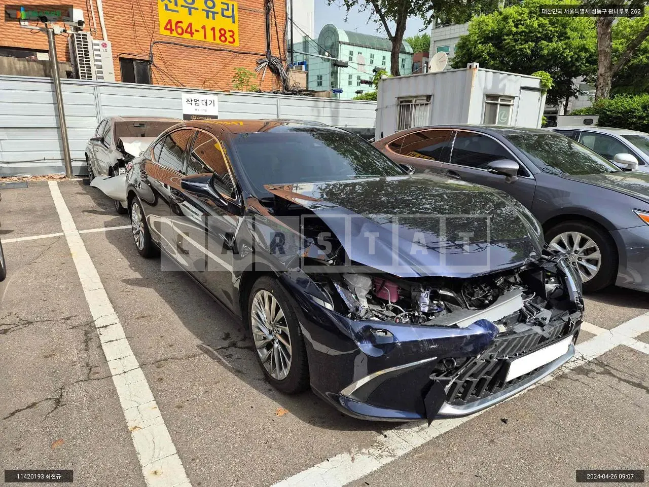 Photo 2 of 9: 2021 Lexus Es 300h, VIN JTHBA1C15N2007827 — Korean insurance auction