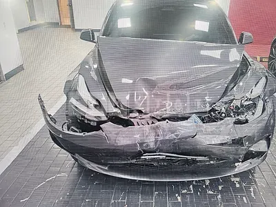Photo 1 of 32: 2021 Tesla Model 3 Long Range, VIN 5YJ3E1EB0MF892109 — Korean insurance auction
