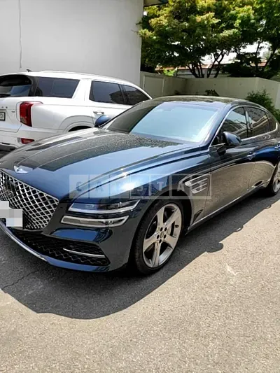 Photo 1 of 14: 2021 Genesis G80 3.5 (AWD), VIN KMTGC41DDMU077127 — Korean insurance auction