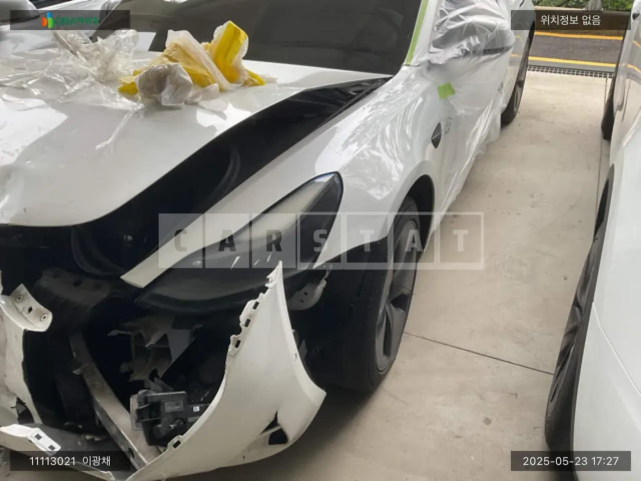 Photo 2 of 11: 2021 Tesla Model 3 Long Range, VIN 5YJ3E1EB2MF024189 — Korean insurance auction